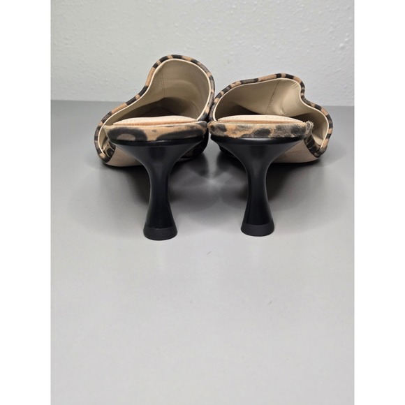 Paige Leopard Print Kitten Heel Mules Size 9 - Picture 4 of 9